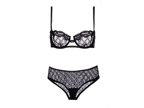 completo gucci intimo donna|Completo intimo GG i tulle in Nero .